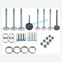 Engine Valve Kit for Kubota V1505 Engine Valve Guides, Intake Valves, Exhaust Valves, Intake Valves Seats, Exhaust Valves Seats