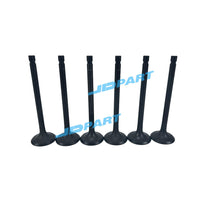 12PCS 2D Intake and Exhaust Valve For Toyota Excavator Engine Parts