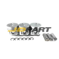 3 Sets STD Piston Set (Pin & Clip) With Rings for Isuzu 3LD1 Engine Excavator