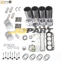 1 Set Valve Guide & Seat Intake Valve and Exhaust Valve for Yanmar 4TNE98 Engine