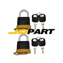 2 Set 246-2641 Padlock with 4 Key 5P8500 for Caterpillar CAT Pad Lock 5P8501