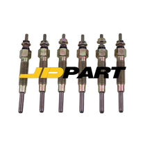 6 Pcs Of Grow Plug 11065-10T01 For Nissan F03 Engine TD23 TD25 TD27 TD42