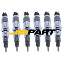 6X Fuel Injector 5263262 0 445 120 059 For Bosch Cummins QSB6.7 Komatsu PC200-8