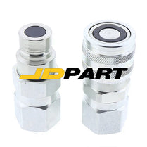 Male & Female Hydraulic Quick Coupler Kit 195-6525 195-6526 For CAT 236D 442E