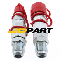 Male&Female Flat Face Coupler AT312876 KV11305 For John Deere 310G 110 210K 324J