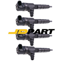 4X Fuel Injectors 0445110463 129A00-53100 Fits For Yanmar 3TNV88C 4TNV88C Engine