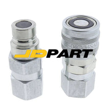 Hydraulic Flat Face Coupler Kit AT312470 KV14216 For John Deere 315 410G 318D