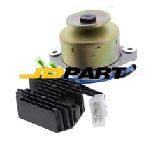 Alternator 6C04059252 & Regulator Kit 15531-64601 RS5101 For Kubota B1550D B1700E