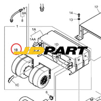 Blower Motor K1033031 For Doosan DX53W B55W-2 DX60R DX80R E55W E80 E60 Excavator