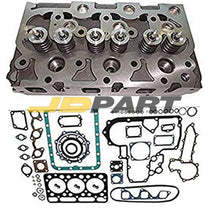 Cylinder Head w/Valves+Full Gasket Set for Kubota Engine Bobcat 643 225 325 328