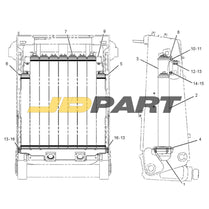 1634064 Core As Radiator for Caterpillar D7R,D8R,D8R II With 3406 Engine