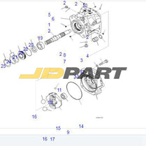 New Hydraulic Pump 708-1W-41570 for Komatsu WA380-6 WA430-6 Wheel Loaders