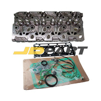 Complete Cylinder Head & Full Gasket for Kubota V1702 Engine &Mustang Skid 442